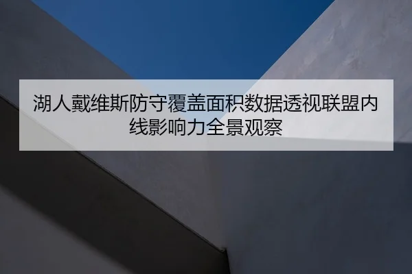 湖人戴维斯防守覆盖面积数据透视联盟内线影响力全景观察